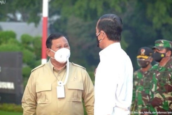 Prabowo Subianto gunakan masker Hepa Filter