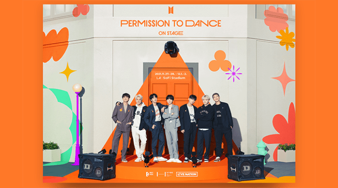 Poster Konser BTS PERMISSION TO DANCE ON STAGE