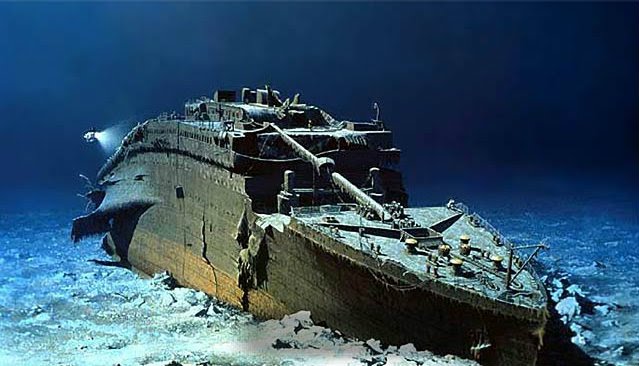 Titanic di dasar laut saat ditemukan