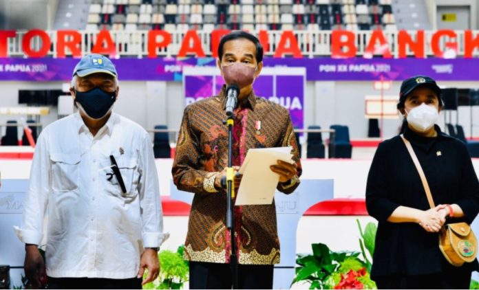 Presiden Jokowi resmikan venue PON XX di Jayapura