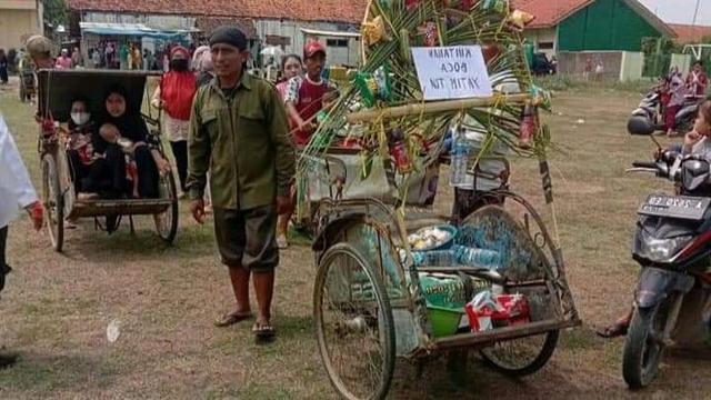 Seorang tukang becak terpilih menjadi Kepala Desa di Cirebon