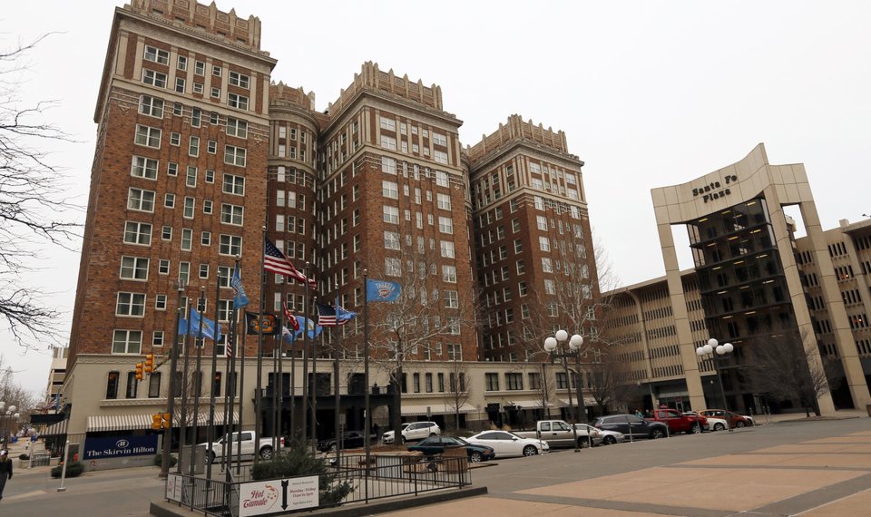 The Skirvin Hilton Hotel in downtown Oklahoma City, (Photo by Nate Billings)