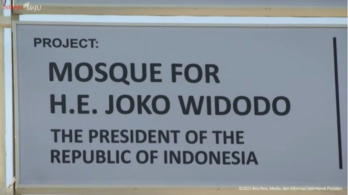 mesjid Joko WIdodo di Abu Dhabi