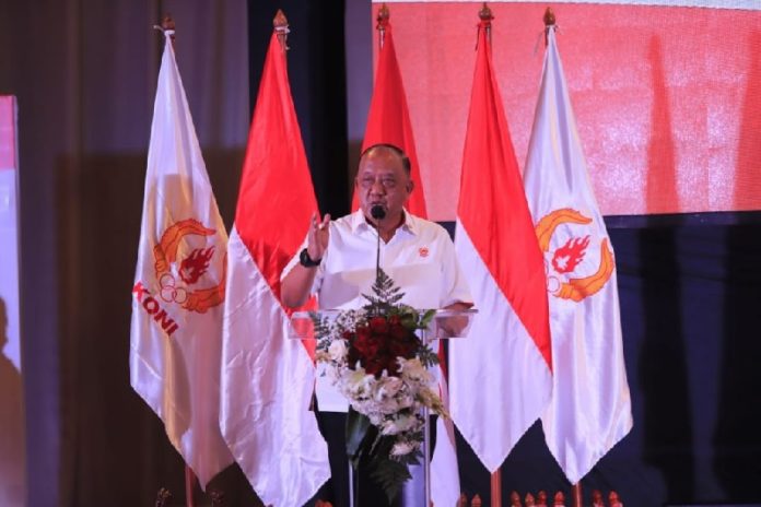 Ketua Umum KONI Pusat Letjen TNI Purn Marciano Norman