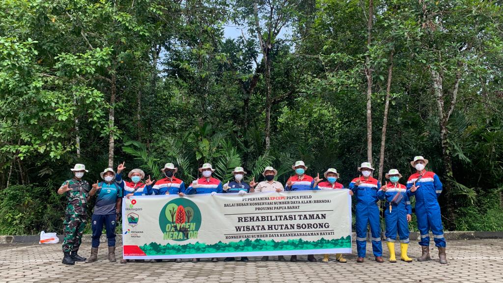 Tanam Ratusan Pohon Pertamina Bantu Kota Sorong Papua Barat Bangun