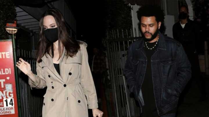 the weeknd dan angelina jolie