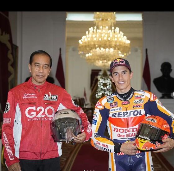 Marc Marquez dan Presiden Jokowi