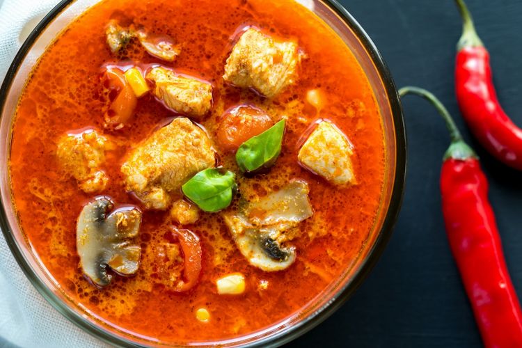 ilustrasi makanan pedas