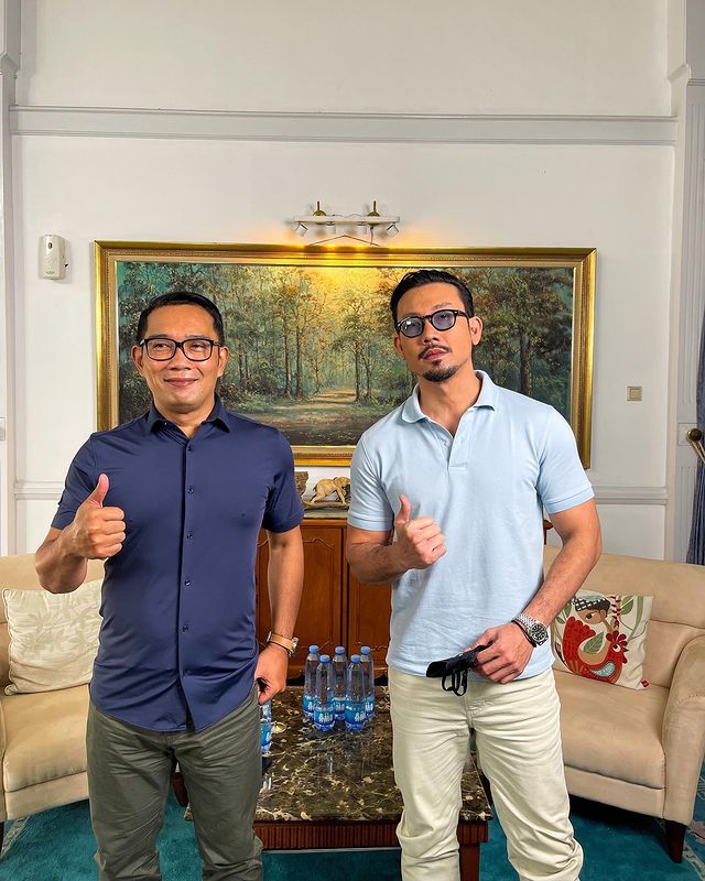 Denny Sumargo dan Ridwan Kamil (Instagram)