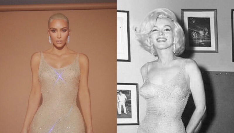 kim kardashian dan marilyn monroe