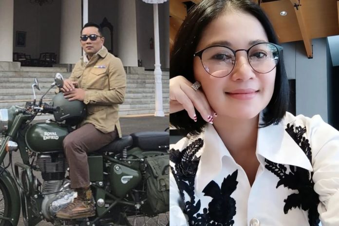 Kolase foto Ridwan Kamil dan Tiara Marleen (Instagram)