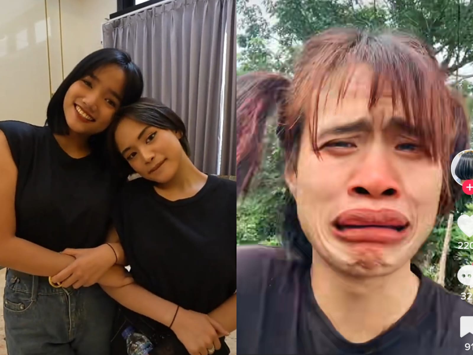 Kolase foto Fuji, Jeje, dan TikToker (berbagai sumber)