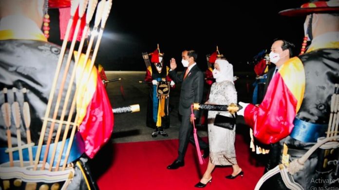 Presiden Jokowi setiba di Seoul, Rabu malam