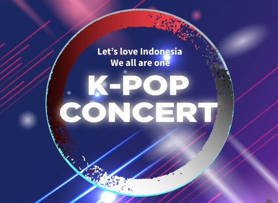 poster konser k-pop 'we all are one k-pop concert'