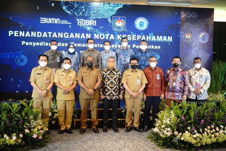 BNPP, Kemendagri, dan BRI Kerjasama Penyediaan dan Pemanfaatan Layanan Perbankan Berbasis TI