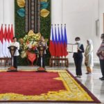 Pertemuan bilateral dengan para delegaasi dari dua negara. (instagram.com/@sekrertariat.kabinet)