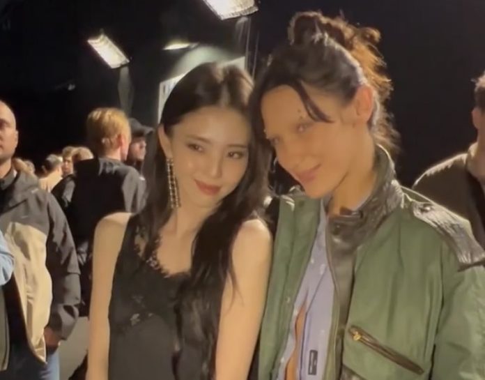 han so hee dan bella hadid