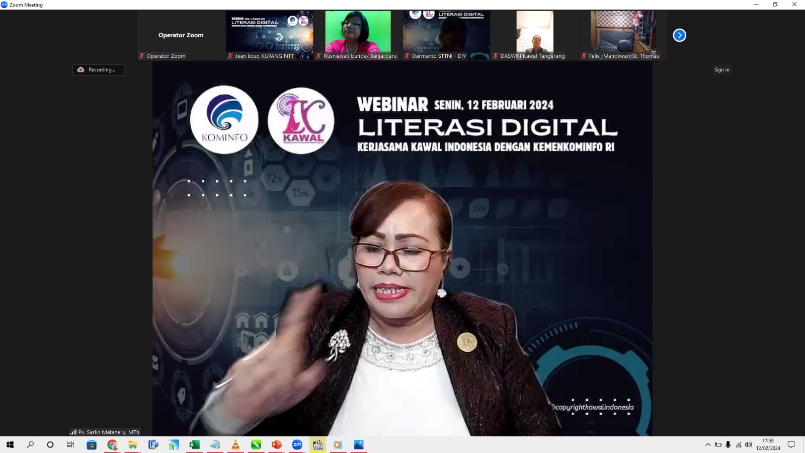 Kawal Indonesia Bersama Kemenkominfo Ri Gelar Webinar Literasi Digital