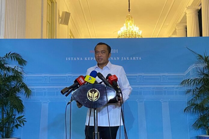 Menteri Sekretaris Negara Prasetyo Hadi di taklimat presiden prabowo