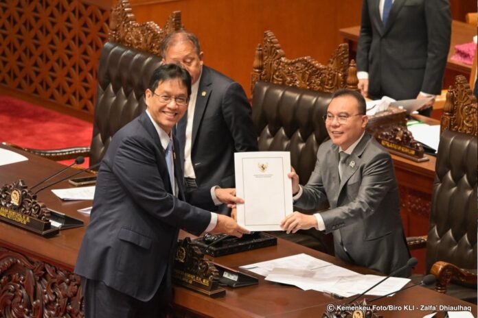 Menteri Keuangan Purbaya Yudhi Sadewa pengesahan uu p2sk