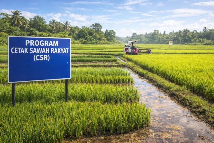 Pelaksanaan Program Cetak Sawah Rakyat