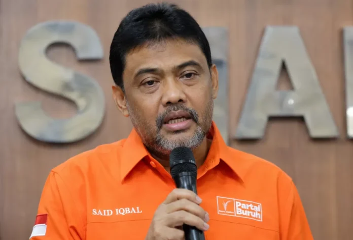 Presiden Konfederasi Serikat Pekerja Indonesia, Said Iqbal pelemahan rupiah terhadap dolar.png