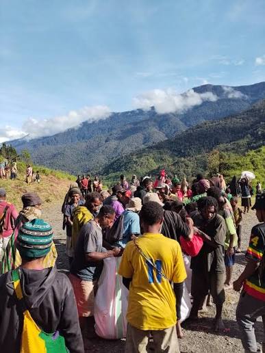pengungsi di papua 2