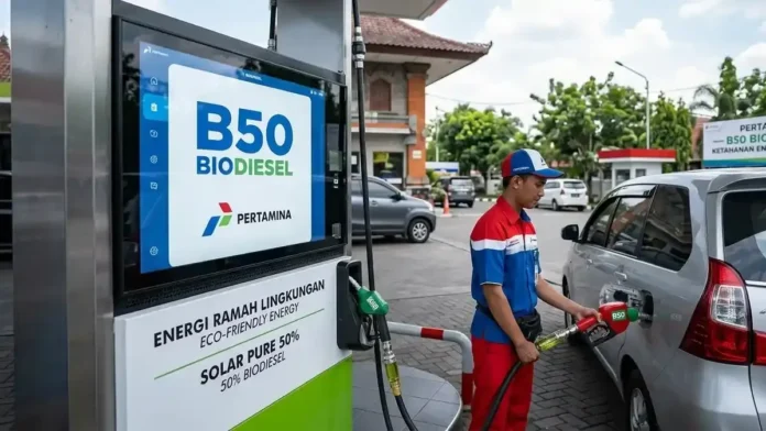 B50 pertamina spbu bioetanol diesel