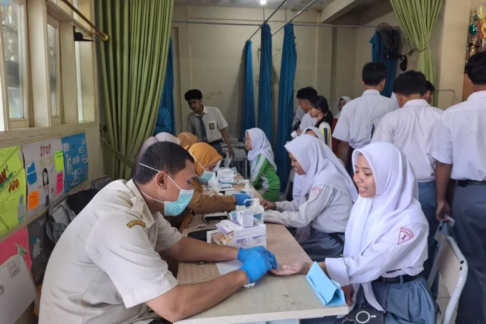 Cek Kesehatan Gratis 8.824.185 siswa di 96.567 sekolah yang tersebar di 511 kabupaten:kota ckg