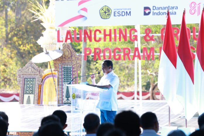 Menteri Energi dan Sumber Daya Mineral Bahlil Lahadalia pengembangan PLTS 100 GWp energi