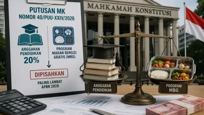 Pemisahan Anggaran MBG makan bergizi gratis pendidikan