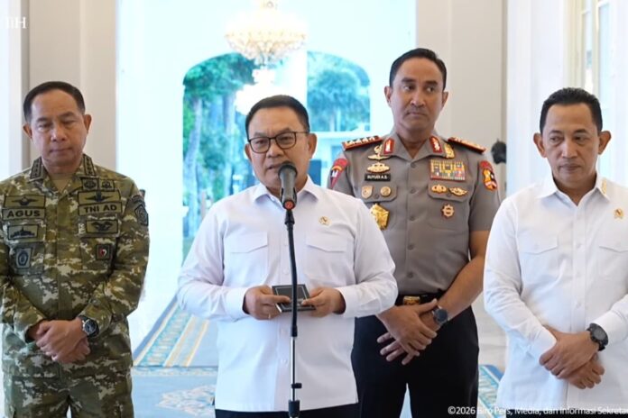 Menteri Koordinator Bidang Politik dan Keamanan (Menko Polkam) Dudung Abdurachman karhutla