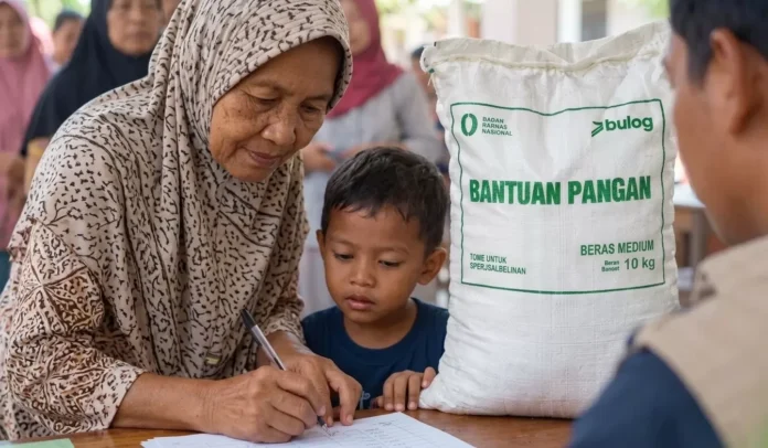 Penyaluran Bansos Beras